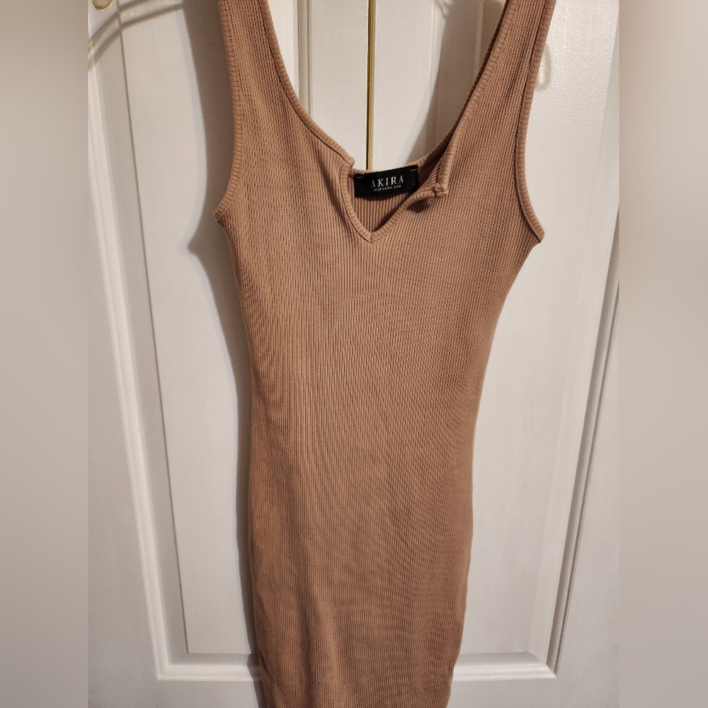 Akira Ribbed Mini Dress - Picture 1 of 4